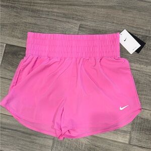 Nike Women's Vibrant Pink High Waisted Athletic Shorts